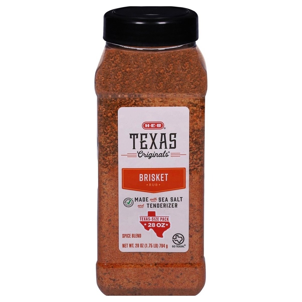 HEB Texas Originals Brisket Rub Spice Blend with Sea Salt 28oz Texas Size Pack